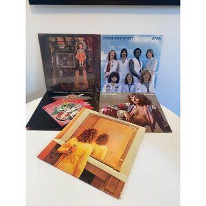Lot of 5 Classic Rock Records, Poco, 3 Dog Night, Peter Frampton, Roger Daltrey